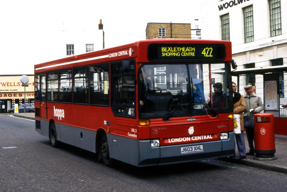 Route 422, London Central, DRL3, J603XHL, Woolwich