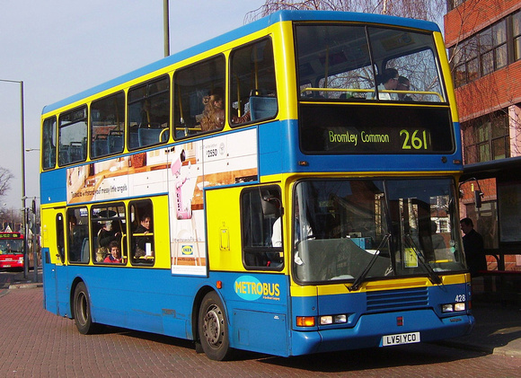 Route 261, Metrobus 428, LV51YCO, Bromley