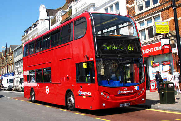 Route 61, Stagecoach London 19136, LX56EAO, Bromley