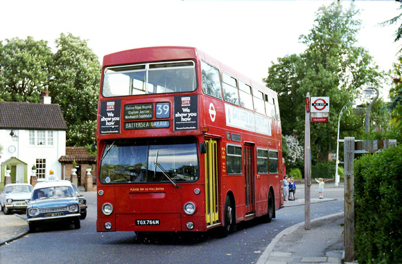 Route 39, London Transport, DMS766, TGX766M