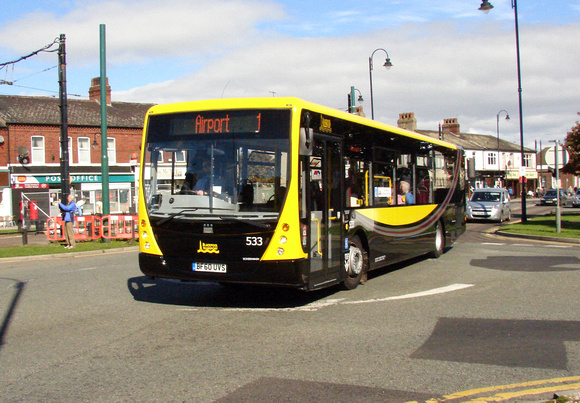 Route 1, Blackpool Transport 533, BF60UVS, Fleetwood