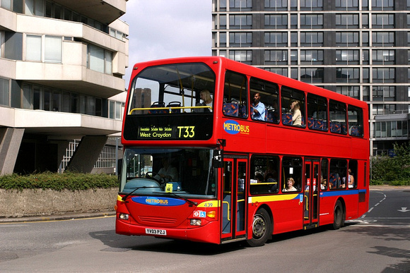 Route T33, Metrobus 439, YV03PZJ, East Croydon