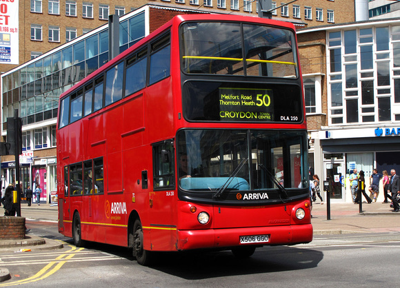 Route 50, Arriva London, DLA250, X506GGO, Croydon