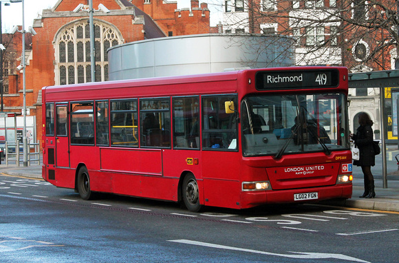 Route 419, London United RATP, DPS664, LG02FGN, Hammersmith