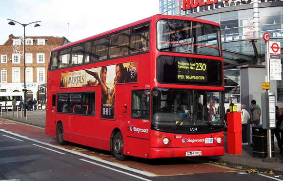 Route 230, Stagecoach London 17314, X314NNO, Wood Green