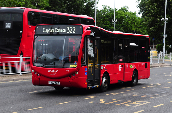 Route 322, Abellio London 1011, YJ22AXV, Crystal Palace