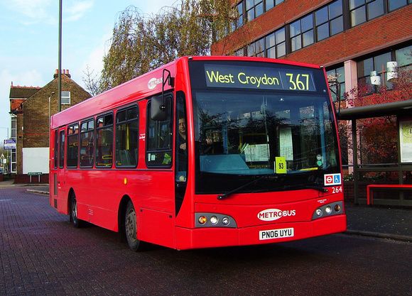 Route 367, Metrobus 264, PN06UYU, Bromley