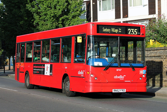 Route 235, Abellio London 8747, RN52FRD