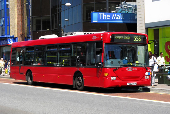 Route 358, Metrobus 517, YN53RXJ, Bromley