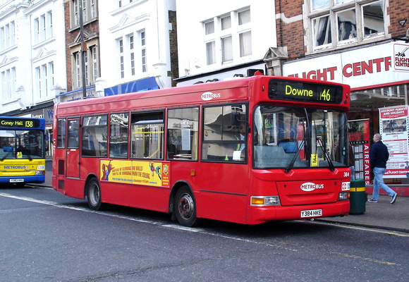 Route 146, Metrobus 384, Y384HKE, Bromley South