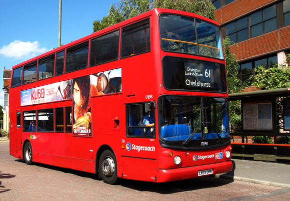 Route 61, Stagecoach London 17898, LX03ORN, Bromley