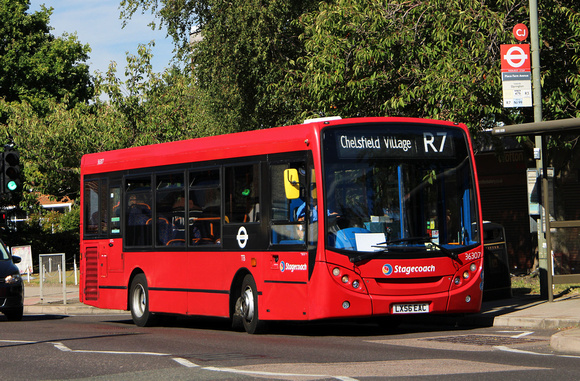 Route R7, Stagecoach London 36307, LX56EAC, Orpington