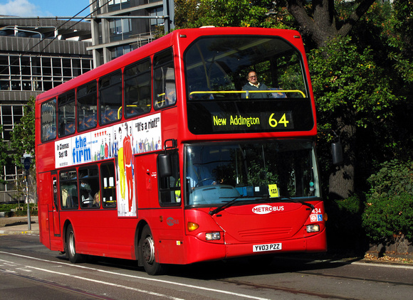 Route 64, Metrobus 434, YV03PZZ, Croydon