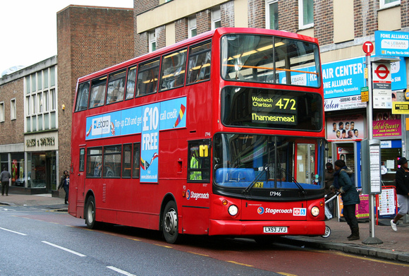 Route 472, Stagecoach London 17946, LX53JYJ, Woolwich
