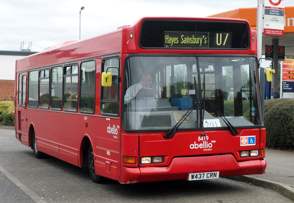 Route U7, Abellio London 8419, W437CRN, Hayes Superstore