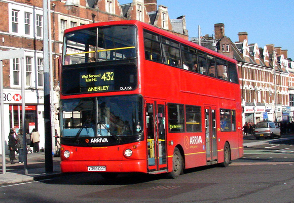 Route 432, Arriva London, DLA158, V358DGT, Brixton