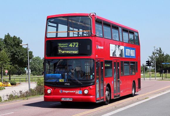 Route 472, Stagecoach London 17945, LX53JYH, North Greenwich