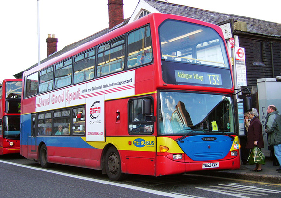 Route T33, Metrobus 451, YU52XVK, Croydon