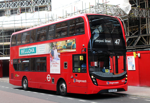 Route 47, Stagecoach London 13095, BL65OYP, Liverpool Street Station