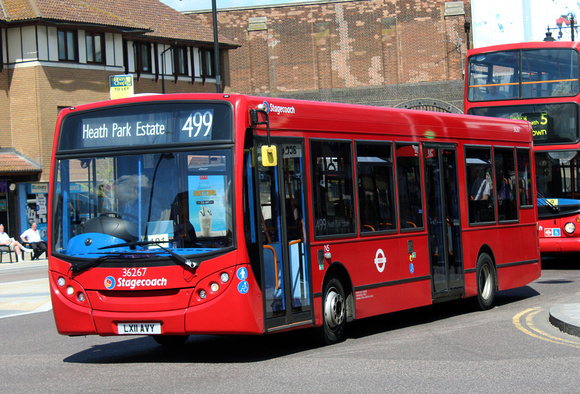 Route 499, Stagecoach London 36267, LX11AVY, Romford Station