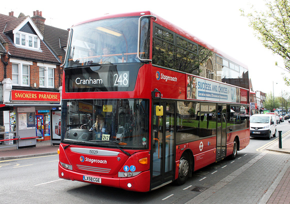Route 248, Stagecoach London 15029, LX58CGE, Upminster