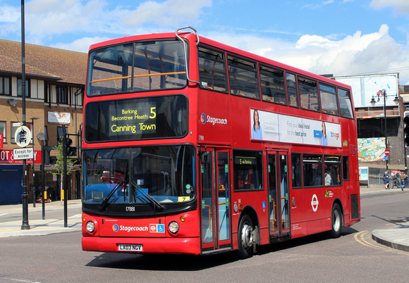 Route 5, Stagecoach London 17881, LX03NGV, Romford