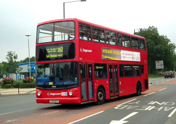 Route 262, Stagecoach London 17843, LX03BYV, Beckton