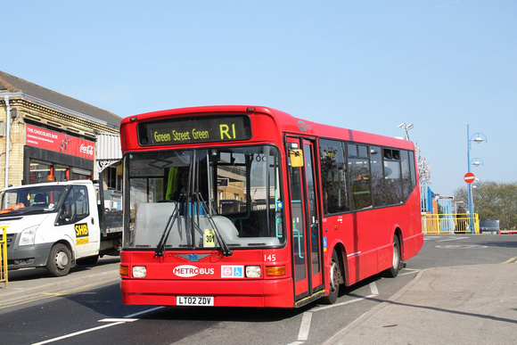 Route R1, Metrobus 145, LT02ZDV, Orpington
