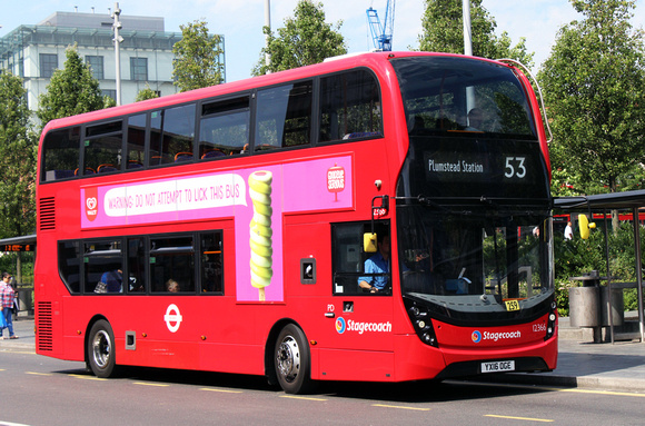 Route 53, Stagecoach London 12366, YX16OGE, Woolwich