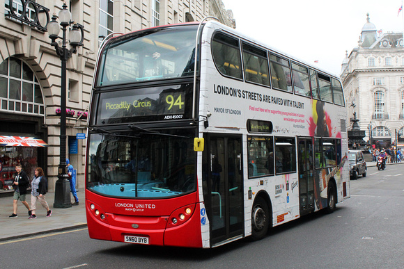 Route 94, London United, ADH45007, SN60BYB, Piccadilly Circus