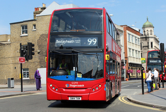 Route 99, Stagecoach London 12393, SN14TXM, Woolwich
