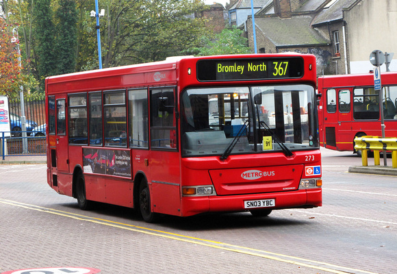 Route 367, Metrobus 273, SN03YBC, West Croydon