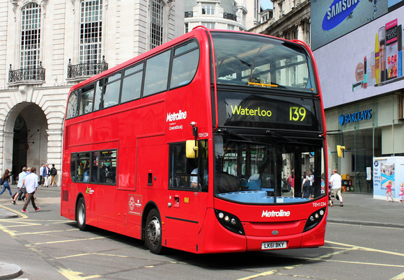 Route 139, Metroline, TEH1234, LK61BKY, Piccadilly Circus
