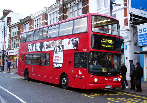 Route 208, Selkent ELBG 17340, X395NNO, Bromley South