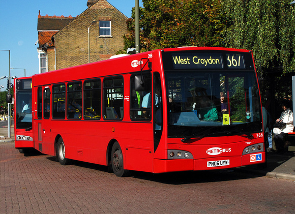 Route 367, Metrobus 266, PN06UYW, Bromley