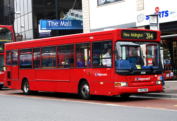 Route 314, Stagecoach London 34361, LV52HKN, Bromley