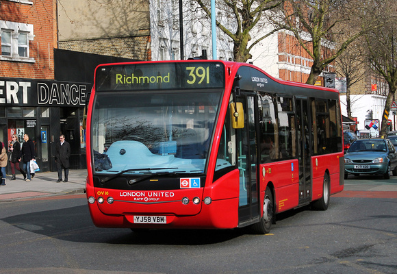 Route 391, London United RATP, OV10, YJ58VBM, Chiswick Lane