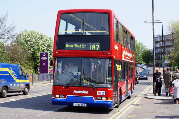 Route 182, Metroline, LV51YCG, Wembley