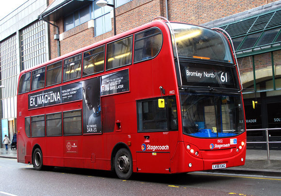 Route 61, Stagecoach London 19132, LX56EAG, Bromley