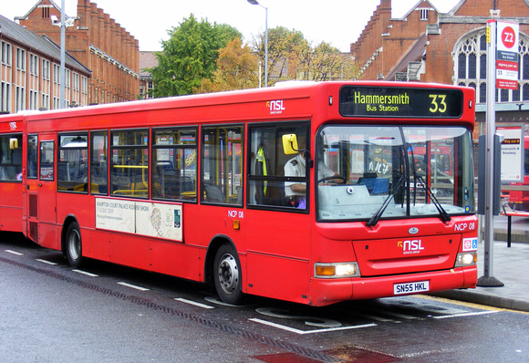 Route 33, NSL Services Group, NCP08, SN55HKL, Hammersmith