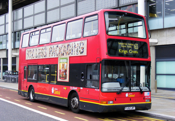 Route 63, London Central, PVL338, PJ52LWT, King's Cross