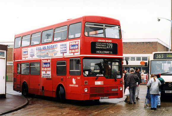 Route 279, Leaside Buses, M689, KYV689X, Enfield
