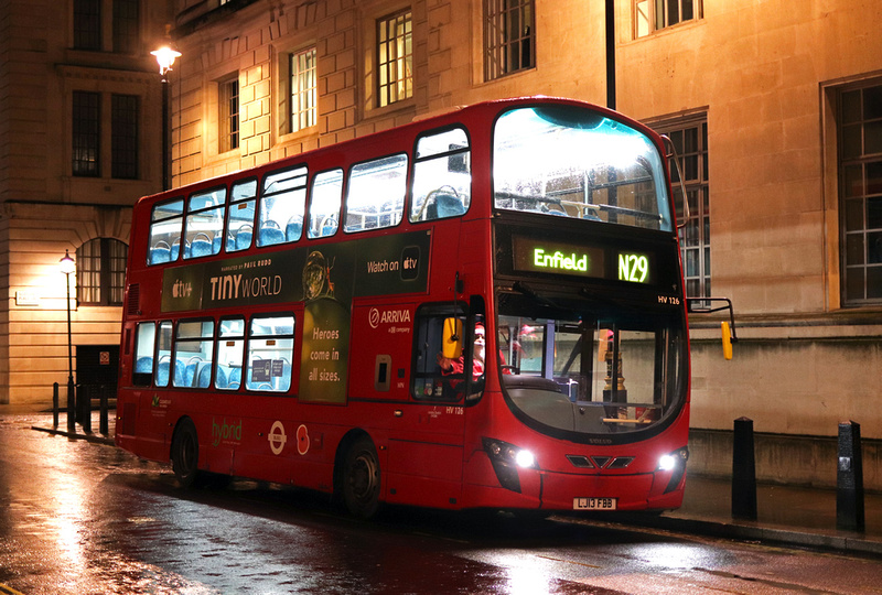 London Bus Routes | Route N29: Enfield - Trafalgar Square