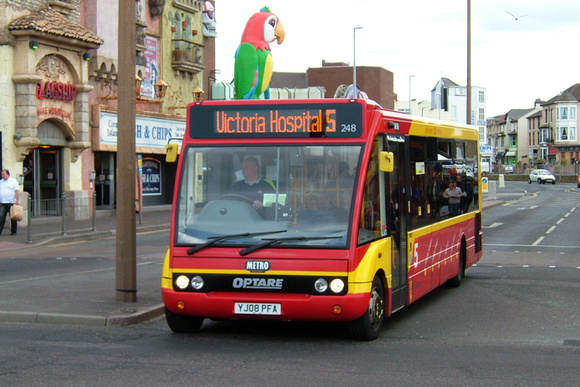 Route 5, Blackpool Transport 248, YJ08PFA, Blackpool