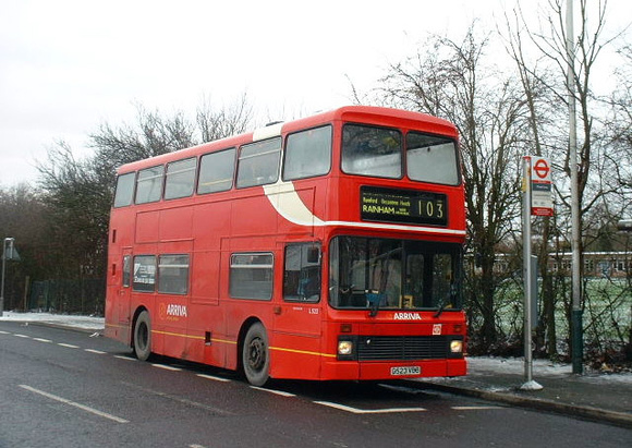 Route 103, Arriva London, L523, G523VBB, Romford