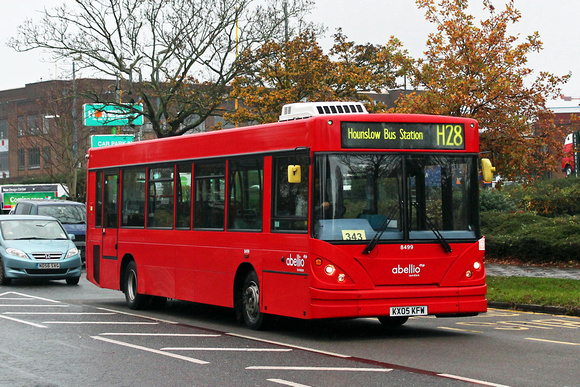 Route H28, Abellio London 8499, KX05KFW, Syon Lane Station