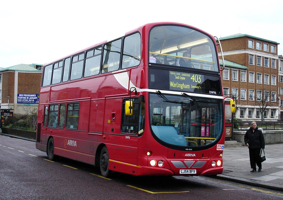Route 403, Arriva London, DW96, LJ54BFV, Croydon