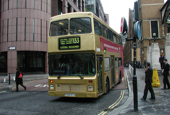 Route 133, London General, NV128, P928RYO, Liverpool Street
