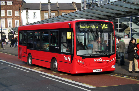 Route W4, First London, DMS44431, YX60FUP, Wood Green