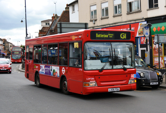 Route G1, Go Ahead London, LDP286, LX06FBA, Tooting